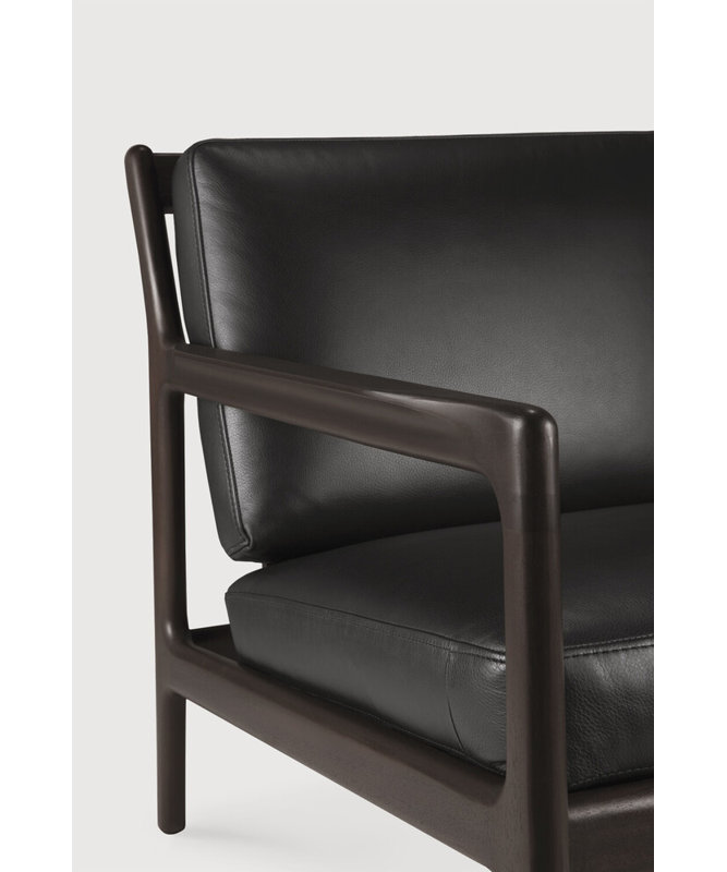 Jack Slipcovered Chair, Carbone Leather