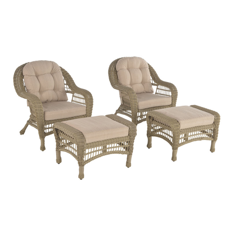 Dennard 2 - Person Patio Conversation Set with Cushions