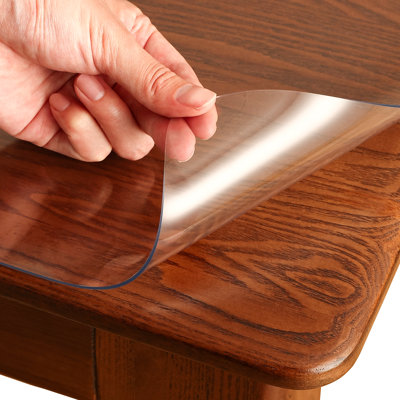 Clear Table Cover Protector 36 x 60 Inch, 1.5mm Plastic Desk Mat