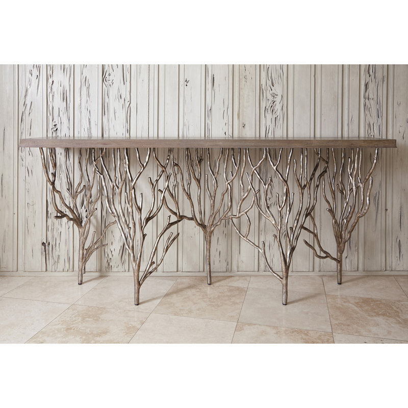 Forest Solid Wood Top Console Table, 36" H x 80" W x 17" D