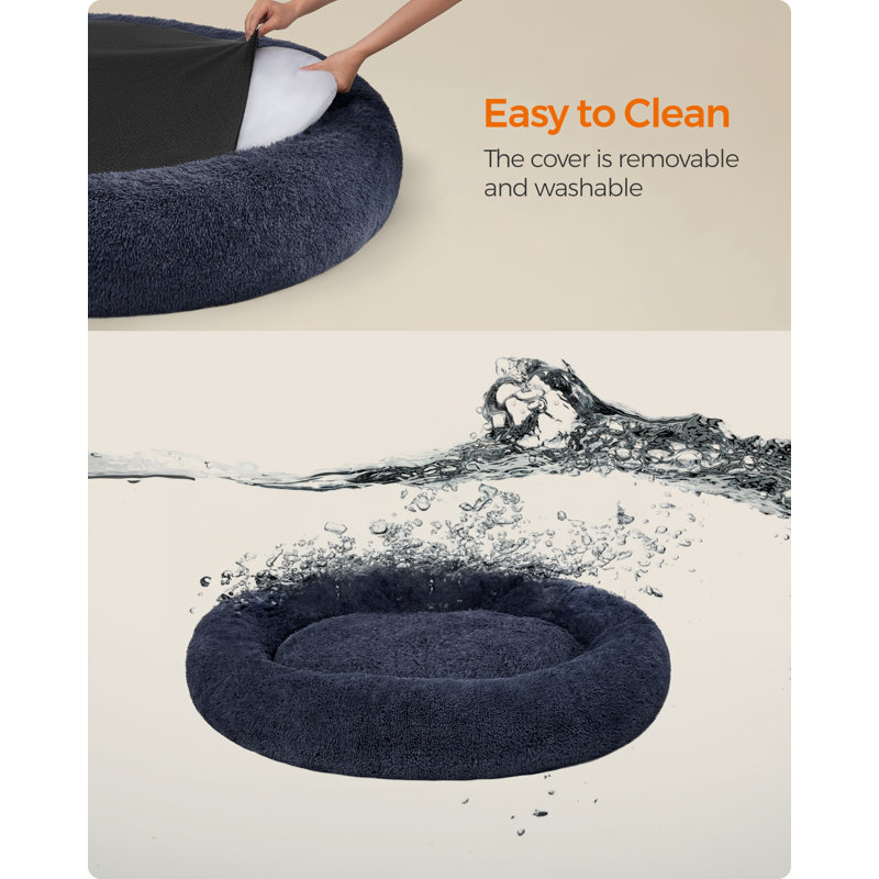 140x140x20cm Pet Bed, Dark Grey