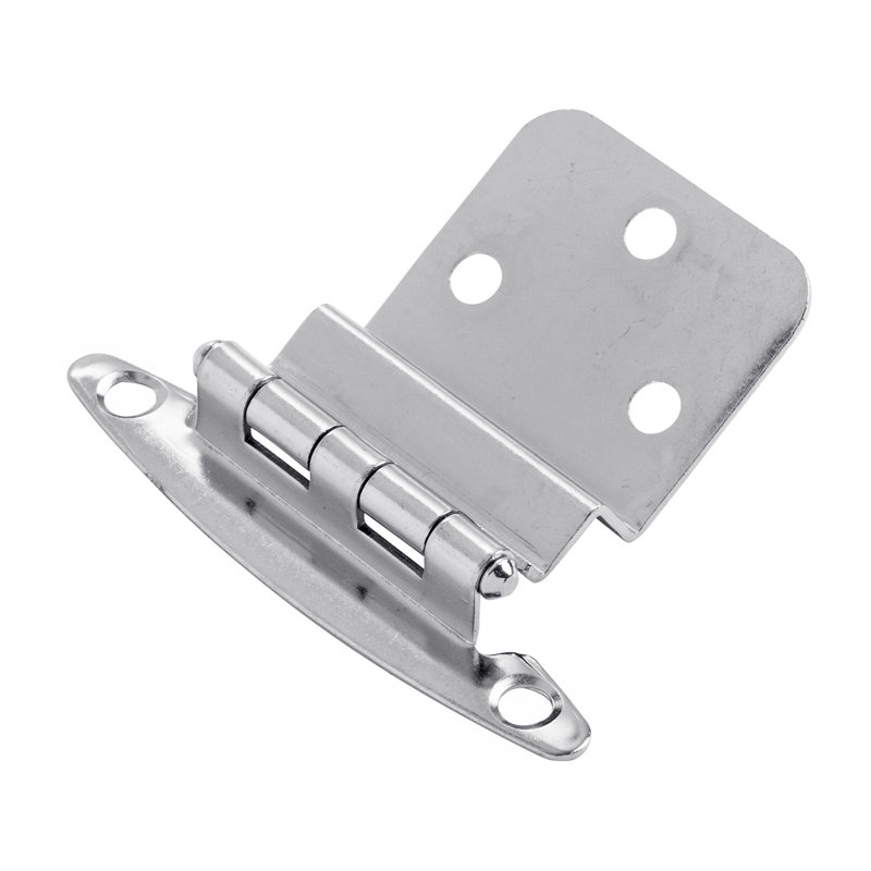 Surmatelas variable à fixation en surface, cadre frontal encastré de 3/8 po - Quincaillerie chromée pour tiroirs et armoires (ensemble de 2)