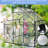 6x6ft Black Polycarbonate Greenhouse - For All Season Plant Breeding Adjustable Roof, Sliding Door, Blocking Feature Black, Yard Work Galvanized Base-118641024