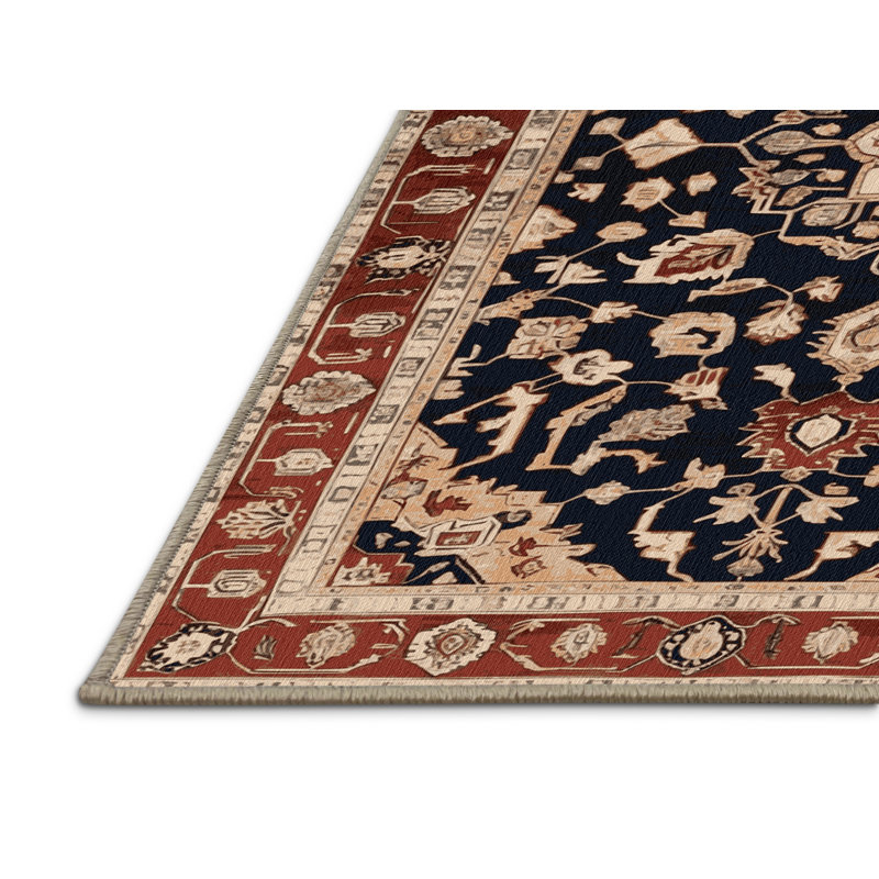 Tapis brun lavable à la machine, Rectangle 7 pi x 9 pi