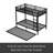Metal Bunk Bed With Twin Size Trundle-969118964