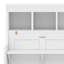 Lit simple escamotable avec armoire et bureau, cadre de lit plateforme pliable avec tablettes de rangement-843792454