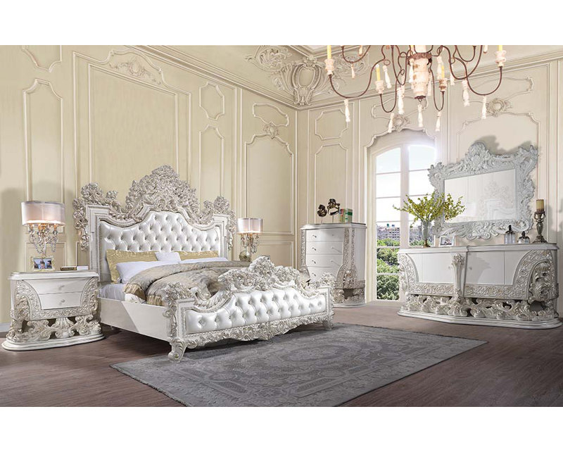 Vegan Leather Standard Bed, Eastern King