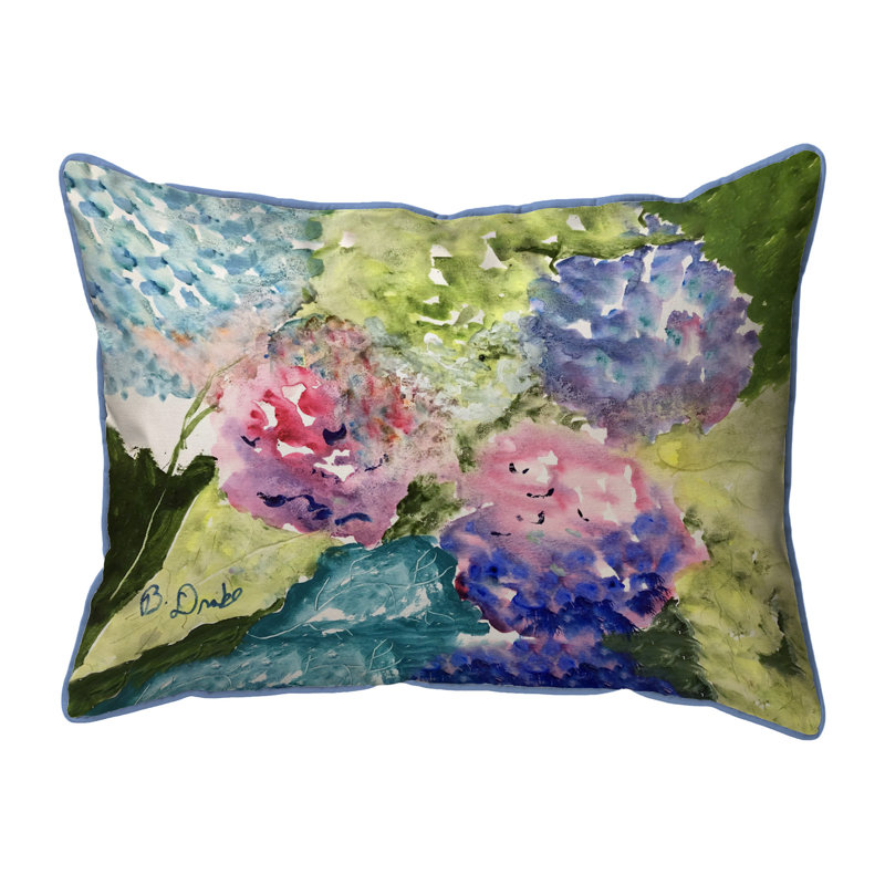 Housse et insert de coussin décoratif rectangulaire en polyester pour l'extérieur, H 16 po x l 20 po