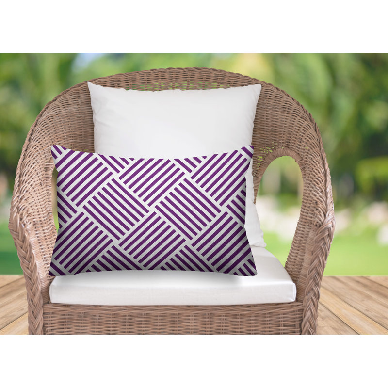 Housse et insert de coussin d'extérieur Langley, Améthyste