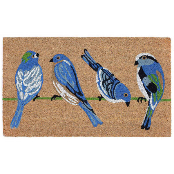 Custom Decor, Inc. Winter Bluebird Door Mat