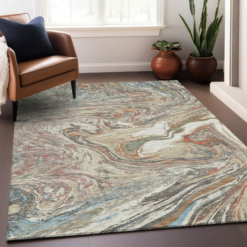  Machine Washable Indoor/Outdoor Chayden ACN1061 Rug, Rectangle 10' x 14'