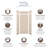 SaraMar 36'' W 36'' D 96'' H Glue Up Solid Surface Wall