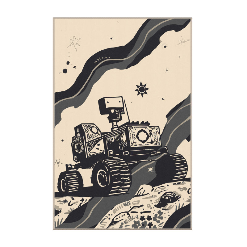 Tapis à motif de blocs d'inspiration mondiale Rover, 7x10