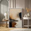 Art abstrait de paysage de tons terreux, photos de salon, impression sur toile giclée sur toile encadrée-128131696-128131694
