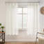 Rideaux semi-transparents en lin à bordure festonnée pour fenêtre de chambre à coucher avec passe-tringle-1908780090-1883040158