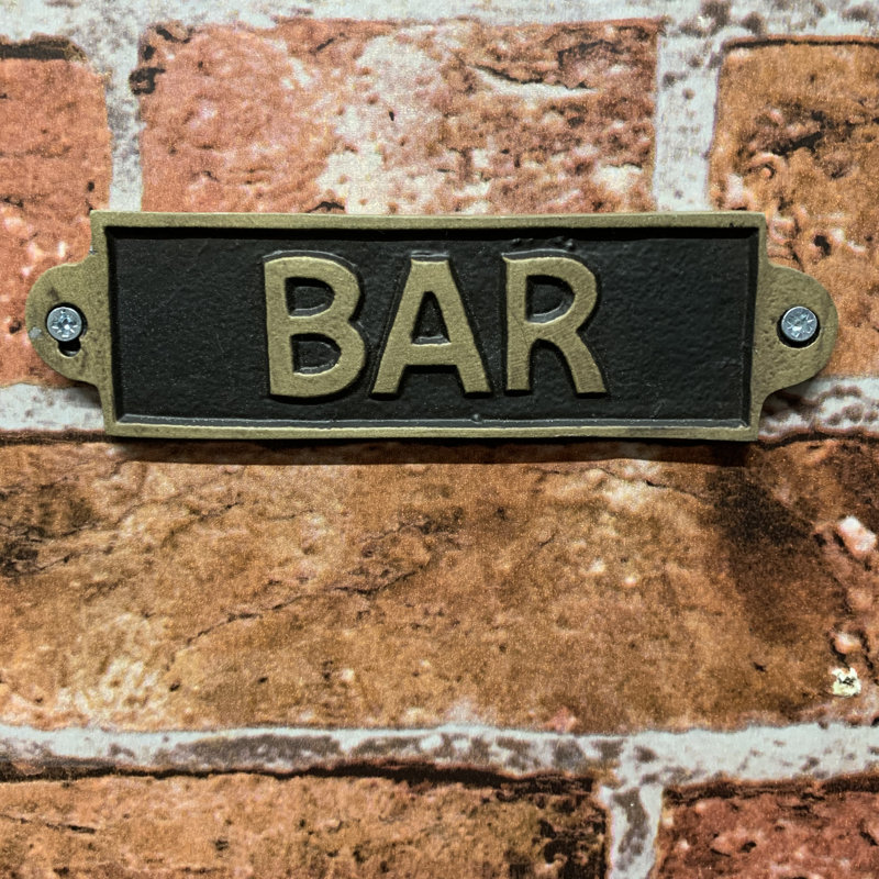 Bar Door Sign