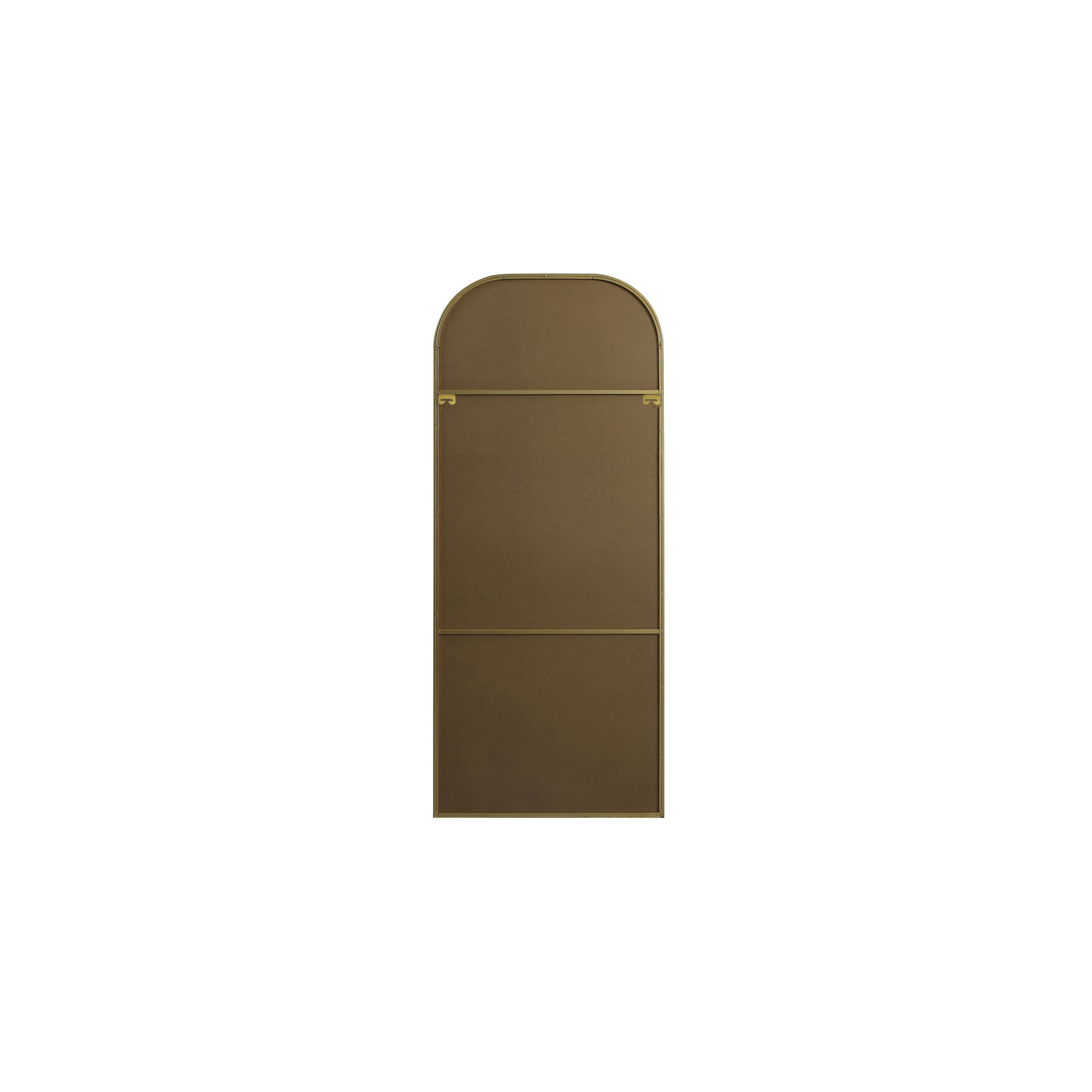 Sabine Metal Wide Arch Wall Mirror, Brass, 76" x 32"