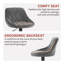 Adjustable Height Counter Stool with Metal Frame