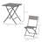 Taja 2 - Person Metal Patio Dining Set with Square Table