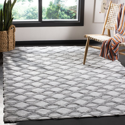 Tapis géométrique tissé à la main Chanelle