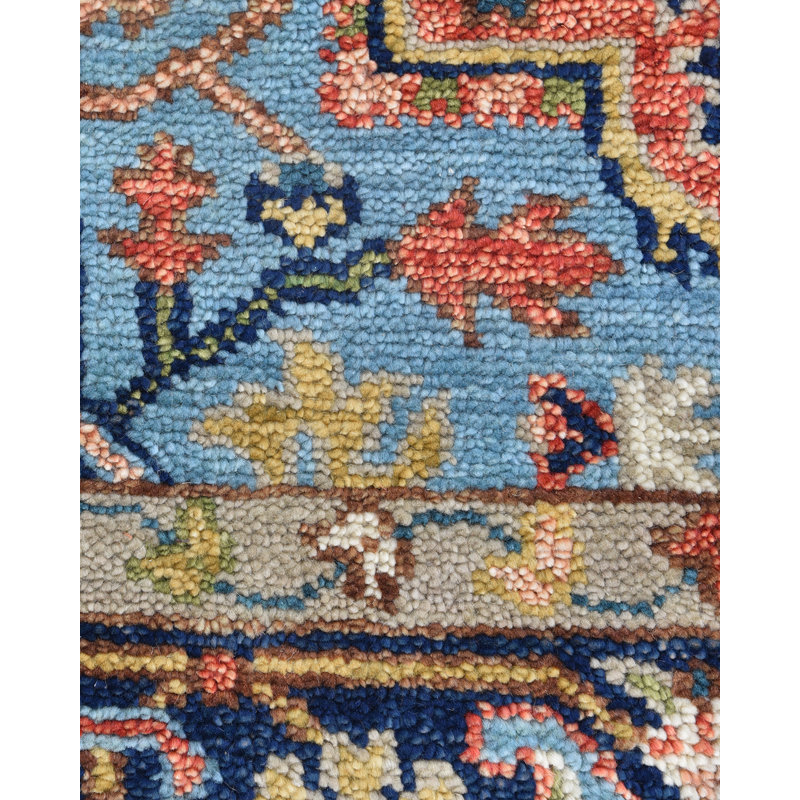 Miranda Hand Knotted Oriental Area Rug, Rectangle 9' x 12'