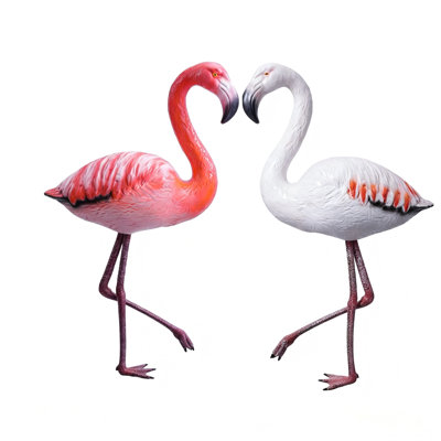 Set of 2 Stading Flamingo Red&White