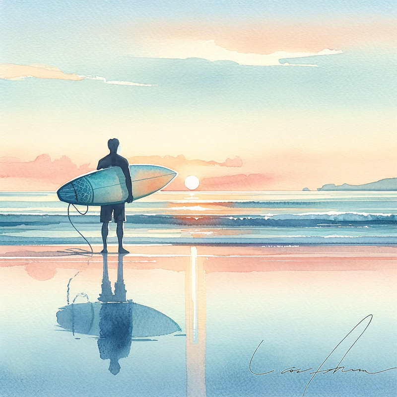 Dawn Patrol - Impression sur toile tendue, H 20 po x l 20 po x P 1,5 po