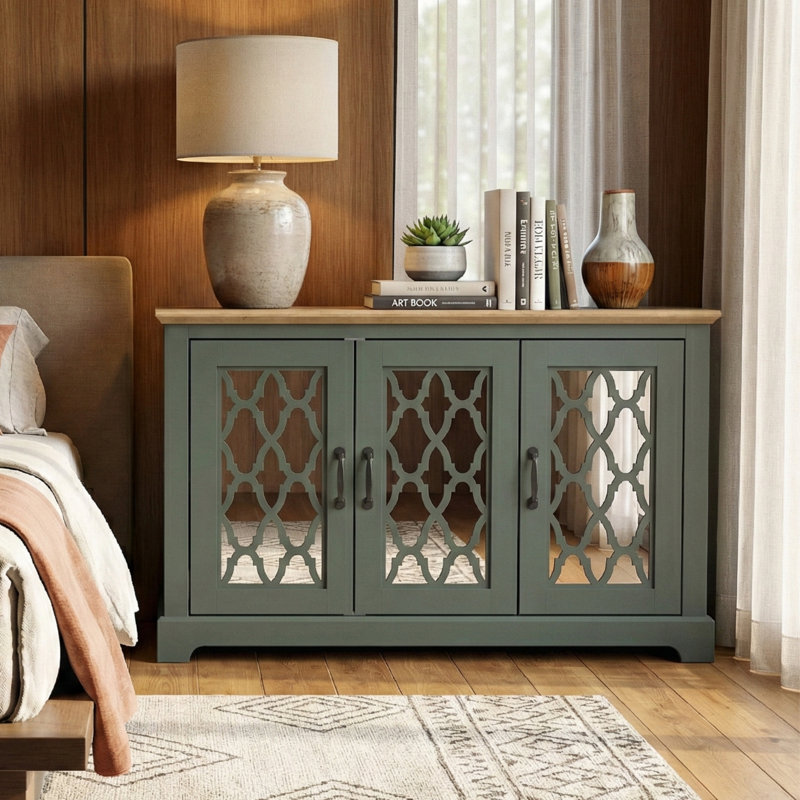 Chessani 45.7'' Wide Sideboard, Kale Green/Reveira Eichi