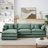 L-Shape Chenille Sectional Couches with Movable Ottoman-965963752