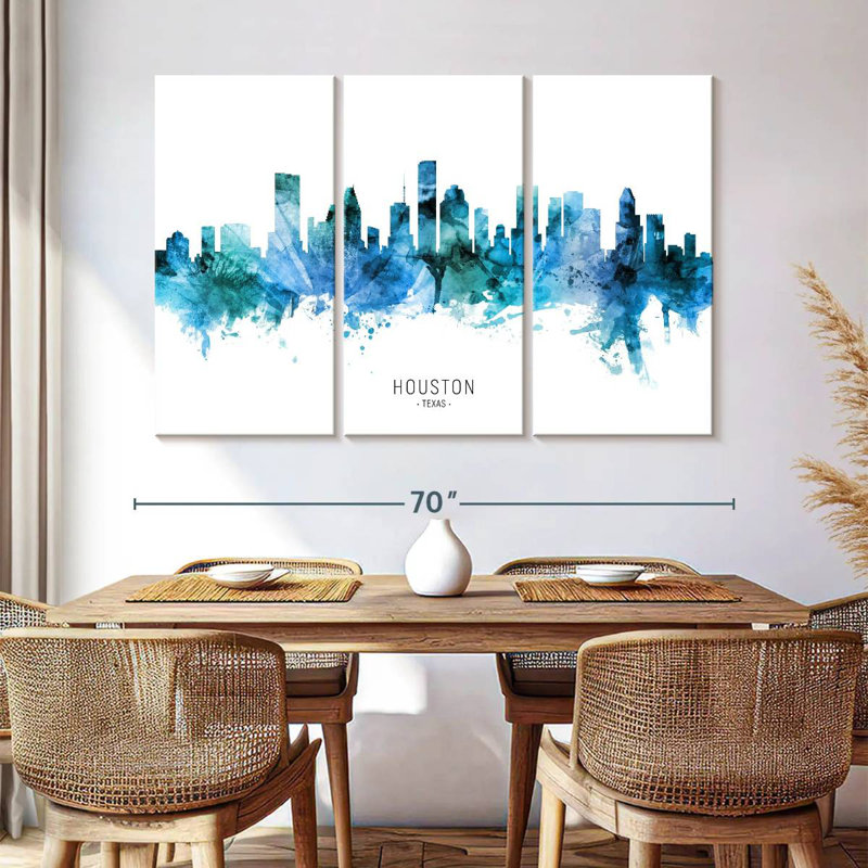 Nicci Houston Texas Skyline VII, H 42 po x l 65 po