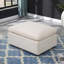 Repose-pieds modulaire rembourré pour canapé modulaire