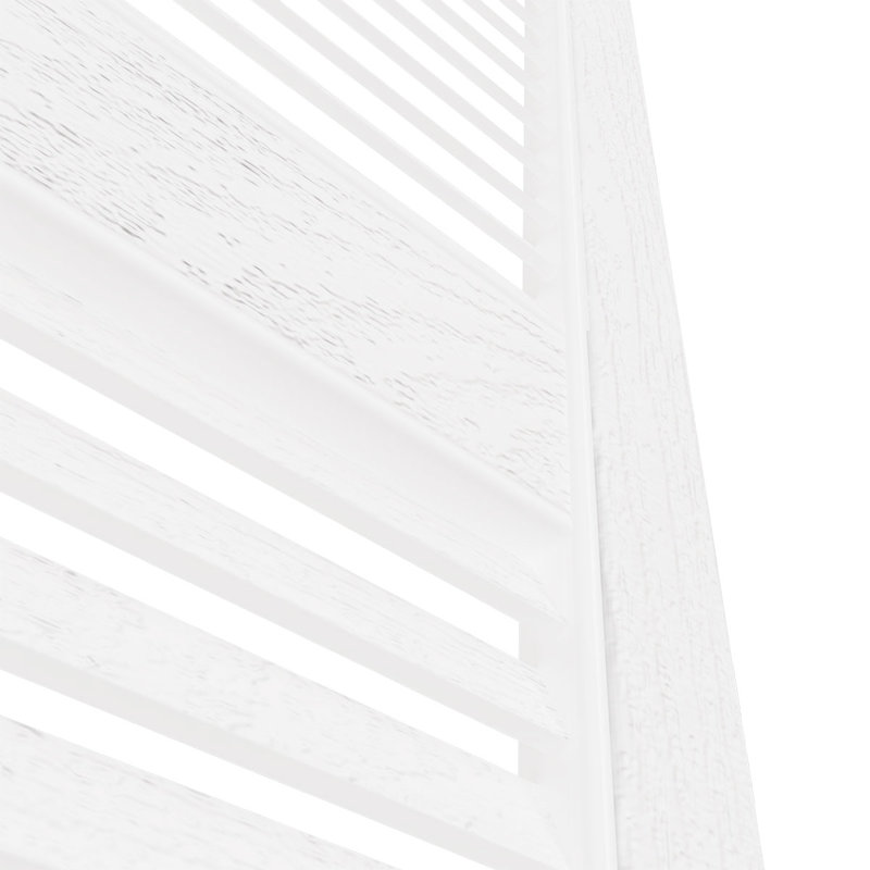 55" Beige Vinyl Louvered Decorative Shutters Pair
