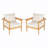 Terassi Outdoor Acacia Wood Lounge Chair, Set Of 2