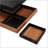 Modern Square 360°Rotating Coffee Table With Three Detachable Tray-404342525-404342524