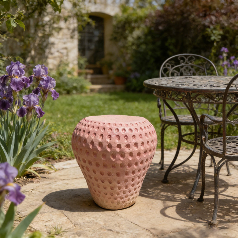Tabouret à fruits Strawberry, tabouret surdimensionné en résine de 13,4 po, table d'appoint, décorations d'intérieur pour jardin, mobilier d'extérieur polyvalent