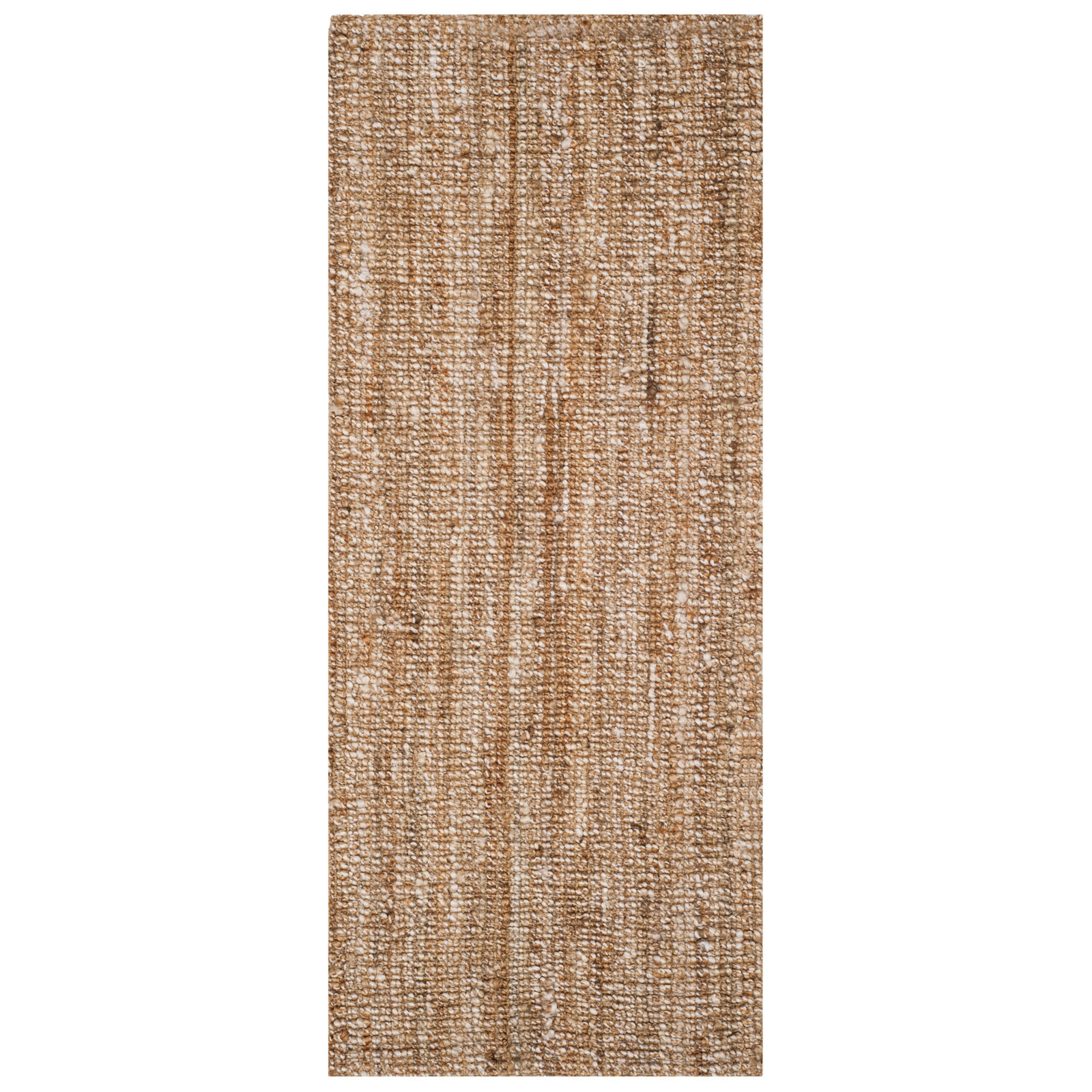 Alda Natural Ivory Hand-Woven Jute Rug, Runner 2'6" x 12'