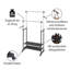 89.5cm Adjustable Rolling Clothing Rack