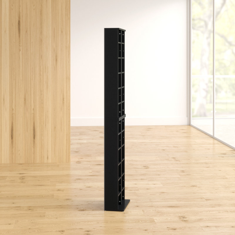 183 cm H Multimedia Storage, Black