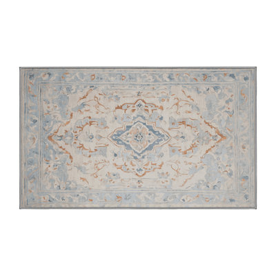 Machine Washable Gray Area Rug