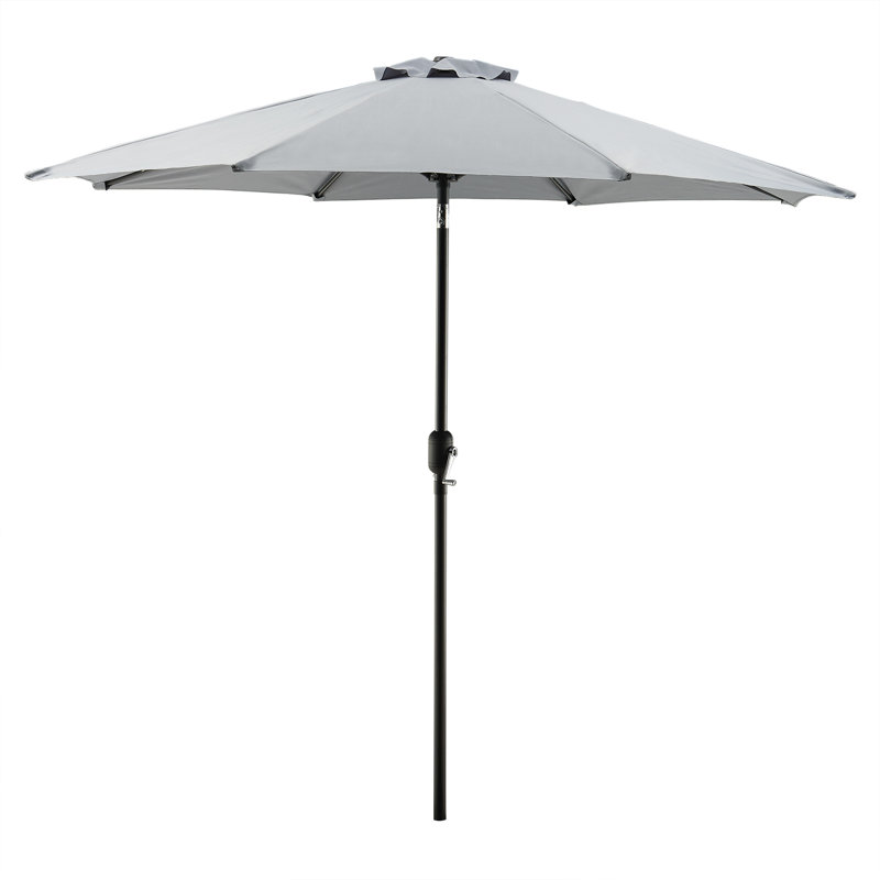 Parasol de marché 9 pi Hapeville, Gris