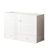  Solid Wood Murphy Bed Queen with Charging Station & Storage Drawers, White-524526257