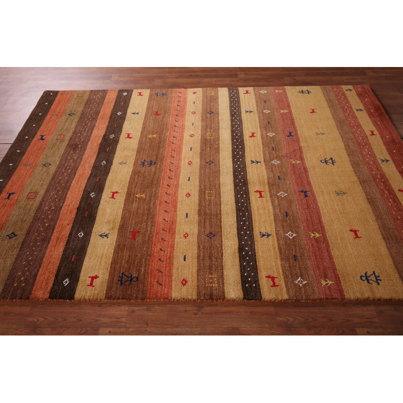 Tapis indien rayé Gabbeh
