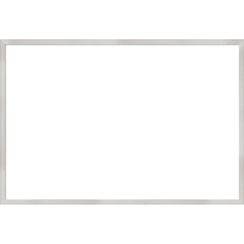 Svelte Framed Dry Erase Magnetic Board Organization Boards, 25" H x 37" W, Silver