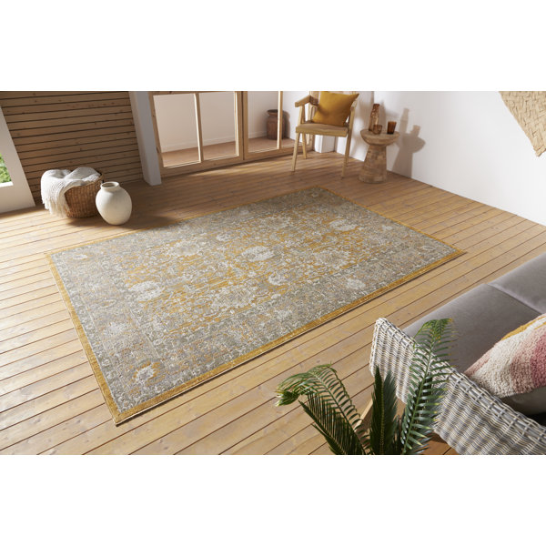 Nouristan Luxor Gold Indoor/Outdoor Rug | Wayfair.co.uk