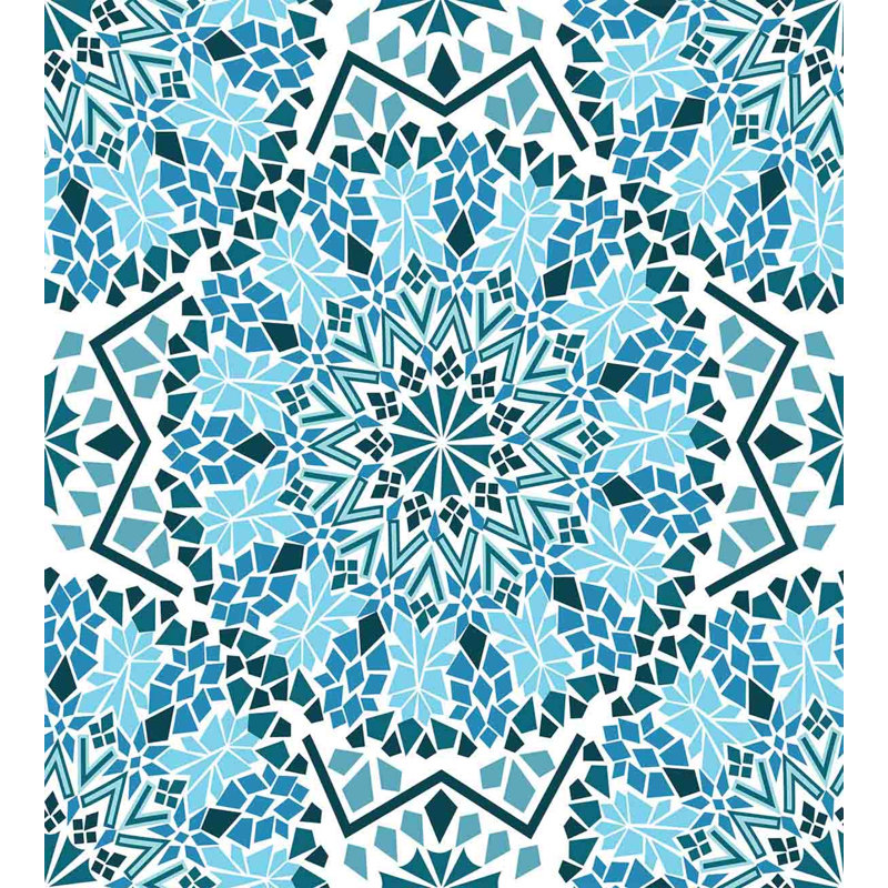 Eclectic Polyester Geometric Shapes Duvet Cover