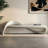 White Faux Leather Upholstered Bench-866578801