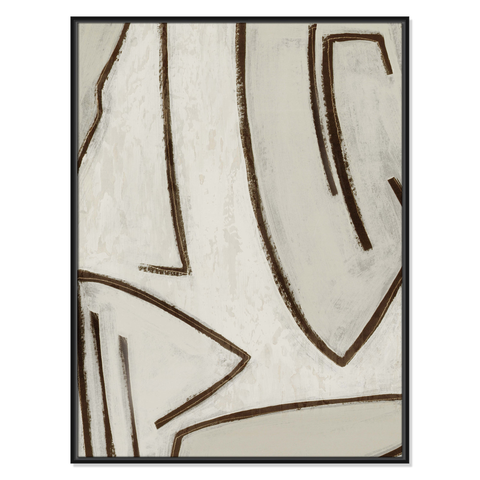 Line Work "Line Work II" Print, Black, 31.5" W x 41.5" H