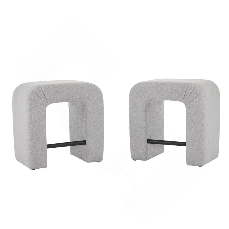 Ensemble de 2 chaises de salle à manger 24 po pour îlot de cuisine 24 po, Gris