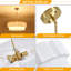Lustre tambour 5 lumières en tissu de style campagne moderne pour le salon, la cuisine, l'entrée, le couloir-133405540-133405537