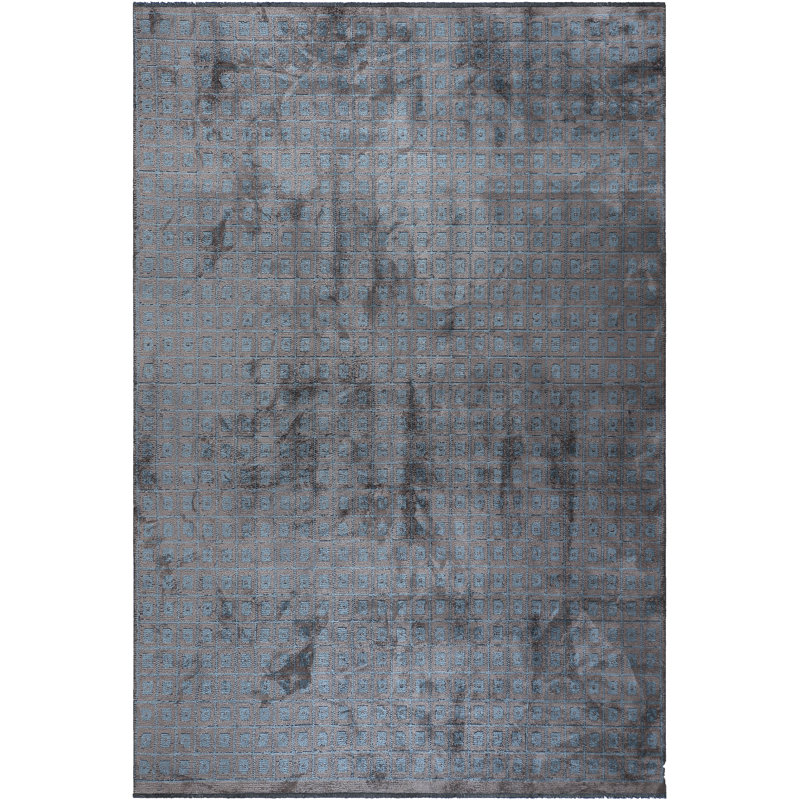 Rapture Gray/Blue Abstract Luxury Area Rug, Rectangle 7'10" x 11'2"